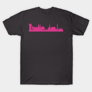 Zurich skyline pink T-Shirt